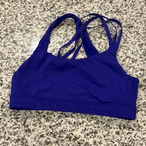 Athleta Women's Purple Strappy Sports Bra, size M